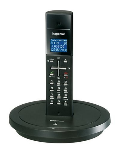 Heimkinosysteme: Hagenuk Classico schnurloses Telefon schwarz