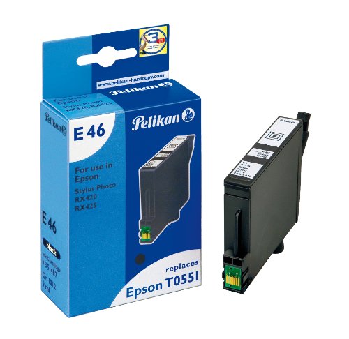 Projektoren: Pelikan Tintenpatrone schwarz f�r  Epson Stylus Photo RX420, RX425