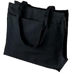 Gusset Tote with Zipper by Augusta Sportswear by Augusta