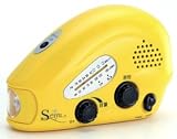 Seiyu 手回し発電・蓄電OK! 充電ちゅ~太(ラジオ・携帯電話充電機能付き) イエロー SY-899