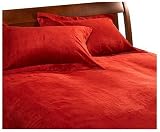 Aeolus Microsuede Full/Queen Duvet Set, Sienna