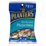 Planters Pistachios, Dry-Roasted, 2.25-Ounce Bags (Pack of 12)