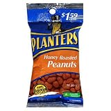 Planters Peanut, Honey Roasted, 5-Ounce Bags (Pack of 12)