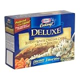 Kraft Deluxe Rotini & White Cheddar Cheese Sauce with Broccoli, 9.4-Ounce Boxes (Pack of 12)