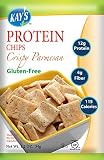 Kays Naturals Protein Chips, Crispy Parmesan, 1.5-Ounce Bags (Pack of 12)