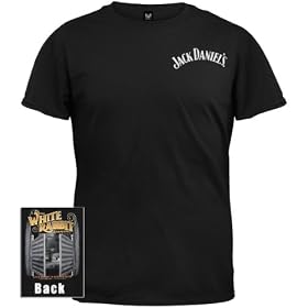 Jack Daniels - White Rabbit Whiskey T-Shirt Officially Licensed Entertainment Apparel Merchandise by OldGlory