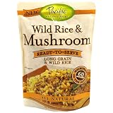 Pacific Foods Ready-to-Serve Rice, Wild Rice & Mushroom, 8.8-Ounce Pouches (Pack of 12)