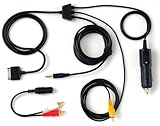 BRIGHTON Car Audio and Video Cable for iPod BLACK BI-CARAV/BK