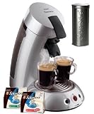 Philips HD 7812/59 Kaffeeautomat Senseo Silber inkl. 2 Pad-Dosen und 2 Packungen Pads