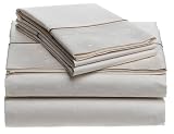 Touch of Paradise Firenze 360-Thread-Count 100% Cotton Jacquard King Sheet Set, Champagne