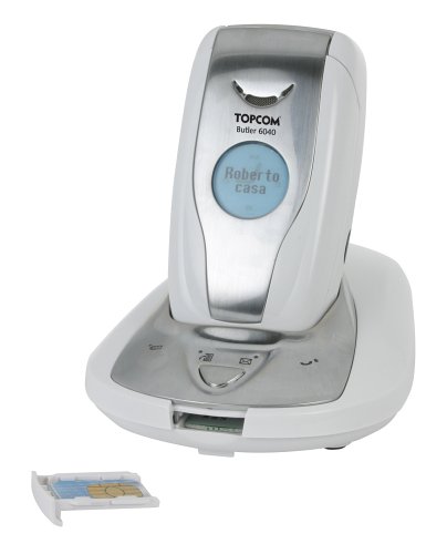 TV Geraete: Topcom Butler 6040 Colour aufklappbares schnurloses DECT Telefon mit Farbdisplay und SIM-Kartenleser