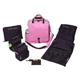 Silver Line Convertible Backpack Baby Diaper Bag - Pink Lemonade/Apple
