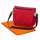 Silver Line Fling Baby Diaper Bag - Lipstick/Orange