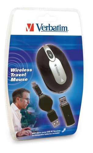 Verst&auml;rker und Receiver: Verbatim Travel Mouse kabellose Maus mit Store Away USB-Receiver