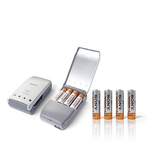 Festplatten: Sony Schnellladeger�t inkl. NiMH-Akku "Mignon AA" (2500 mAh) 4er Pack