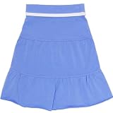 tiered stretch skirt