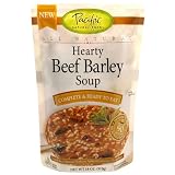 Pacific Foods Hearty Beef Barley Soup, 18-Ounce Pouches (Pack of 9)