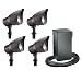Malibu CL10304T Four-CL1 Floodlights, 100 Foot 12/2 Cable, ML300RTW Power Pack with Timer