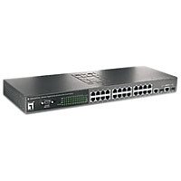 Digital Data LevelOne GSW-2472TGX ProCon Web Smart Switch Fast/Giga 24 x RJ45 10/100 + 2 x RJ45 1000BT/MiniGBIC 19