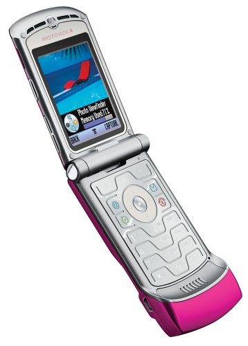 MP3 Player: Motorola RAZR V3 pink Handy