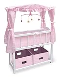 Badger Toys Doll Crib with Canopy and Baskets