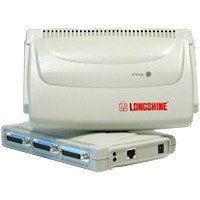 Lautsprecher: Longshine LCS-PS300+ Print Server Fast Ethernet RJ45 3p metal Geh�use