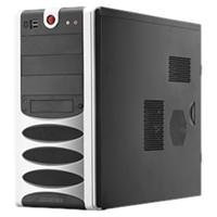 Telekommunikation: Jet Computer Xilence Case X2 PC Geh�use MiniTower 3 x 5.25 Schwarz/Silber