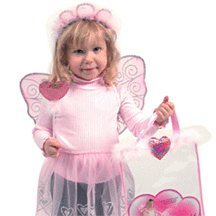 Heart Fairy Dress Up Set with Wings, Wand and Crown by 