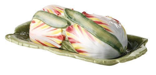 Spode Floral Haven Figural Covered Butter Plate - Tulip
