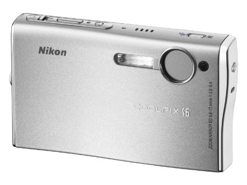 NoteBook: Nikon Coolpix S6 Digitalkamera (6 Megapixel, WLAN/WiFi 802.11 b/g) in silber