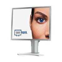 Notebooks: NEC LCD-1990SXI 19 Zoll TFT Monitor DVI silber/hellgrau (Kontrast 600:1, Reaktionszeit 9 ms)