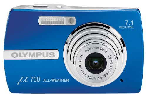 DVD Player: Olympus �-Digital 700 Digitalkamera (7 Megapixel) blau