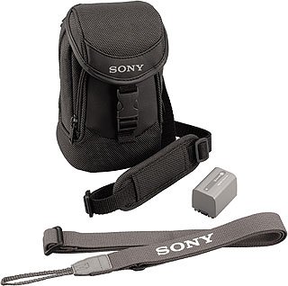 Sony ACC-FP71 Zubehör Kit (Akku NP-FP71, Tasche, Schulterriemen BLT-HSB)