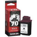Lexmark Inkjet Cartridge,Black, #70, Hi Resolution, Waterproof Black / LEX12A1970 / 12A1970
