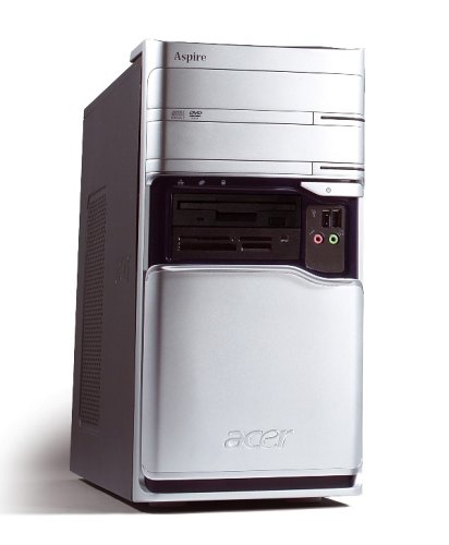 Elektronik und Foto: Acer Aspire E360 Minitower Desktop-PC (AMD Athlon 64 2.4GHz, 1GB RAM, 250 GB HDD, DL DVD+/-RW, XP Home)