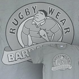 Barbarian Rugby Wear - rugby tshirt by Barbarian Rugby Wear