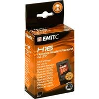 Drucker: Emtec Tintenpatrone H16 schwarz entspricht Hewlett Packard C8727A Nr. 27