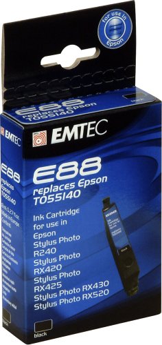 Drucker: Emtec Tintenpatrone E88 schwarz entspricht Epson TO55440
