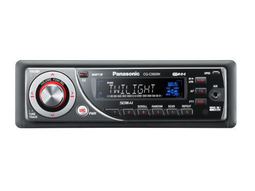 Projektoren: Panasonic CQ-C 3503 N CD-MP3-Tuner schwarz/ rot
