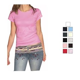 American Apparel Girly Basic Cap Sleeve T - (0418AM) by American Apparel