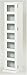 YAMAZEN CDタワー(高さ120cm)  FCDT-2612DSG(WH)
