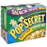General Mills Pop Secret 94% Fat Free Popcorn Snack Size, Butter, 15-Ounce Boxes (Pack of 8)