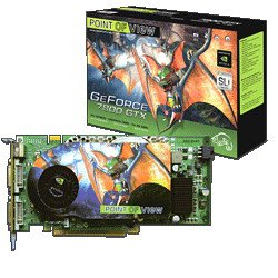 Projektoren: Point of View NVIDIA GeForce 7800 GTX 512MB PCI-Express Grafikkarte