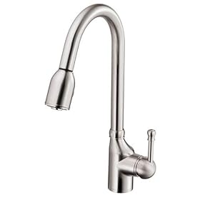 Danze D457015SS Melrose Stainless Steel One Handle Pull-Down Kitchen Faucet by Danze