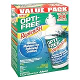 Opti-Free Replenish Multi-Purpose Disinfecting Solution, Value Pack , 2 - 10 fl oz (300 ml) bottles [20 fl oz]