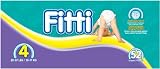 Fitti Mega Baby Diapers, Size 4, Case Pack, Four - 52 Count Packs (208 Diapers)