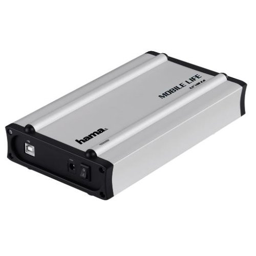 Heimkinosysteme: Hama 3,5 Zoll USB 2.0 Festplattengeh�use (Laufwerksgehuse f�r 3,5 Zoll Festplatte intern)