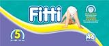 Fitti Mega Baby Diapers, Size 5, Case Pack, Four - 46 Count Packs (184 Diapers)