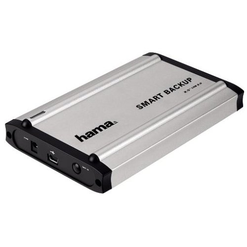 Heimkinosysteme: Hama 2.5 Zoll USB 2.0 Festplattengeh�use mit Easy-Backup-Funktion (Laufwerksgeh�use f�r Festplatten intern)