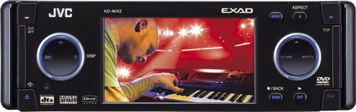 Telekommunikation: JVC KD-AVX 2 DVD-Tuner mit LCD 16:9 schwarz